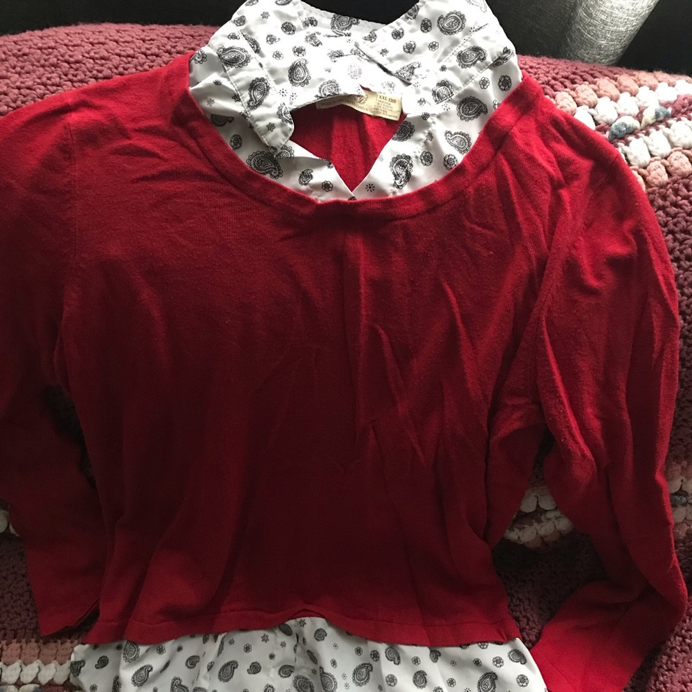 Bundle of three layered sweater shirts